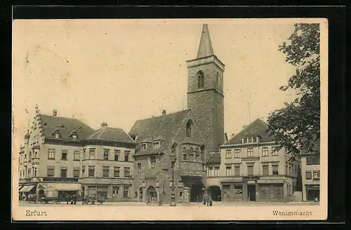 AK Erfurt, Gebäude am Wenigemarkt