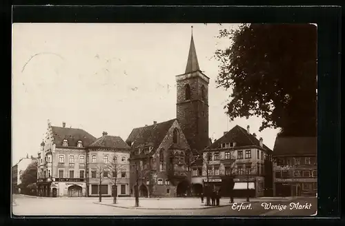 AK Erfurt, Wenigemarkt mit St. Ägidien