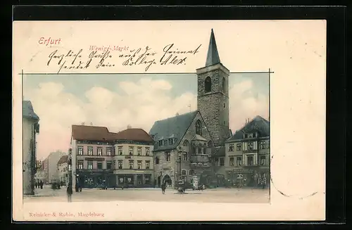 AK Erfurt, Blick auf den Wenige-Markt