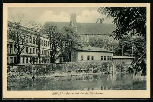 AK Erfurt, Partie bei der Barfüsserkirche