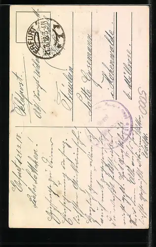 AK Erfurt, Die Kürschnerstrasse