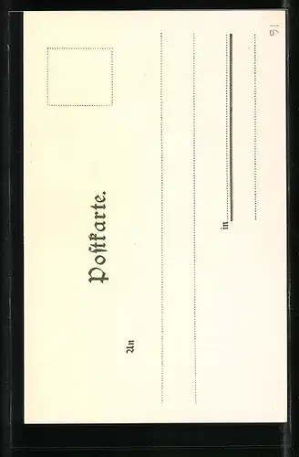 Künstler-AK K. Mutter: Hohentwiel, Ansicht der Ruine in Abendrot