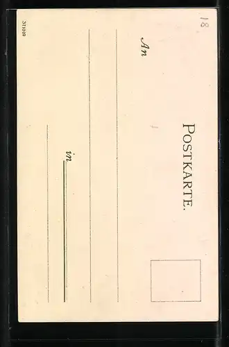 Künstler-AK Karl Mutter: Nürnberg, Gänsemännchen, Partie an der Pegnitz