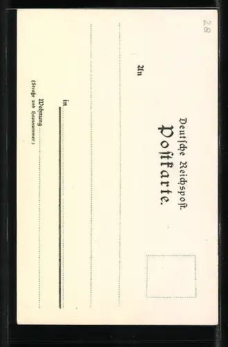 Künstler-AK K. Mutter: Frauenalb, Ortspartie mit Klosterruine