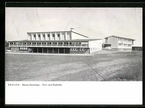 AK Kehlen, Neues Schulhaus mit Turn- und Festhalle