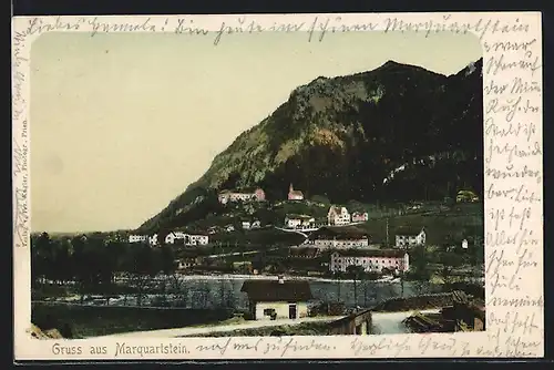 AK Marquartstein, Blick auf die Ortschaft