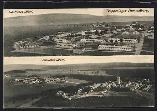 AK Hammelburg, Blick auf das Nördliche und Südliche Lager des Truppenlagers