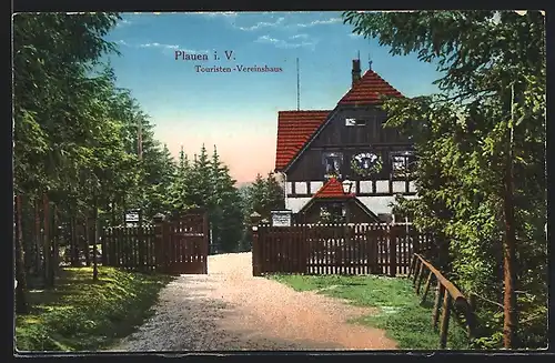AK Plauen i. V., Das Touristen-Vereinshaus