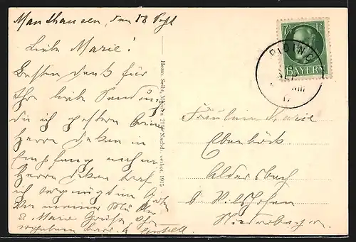 AK Anger b. Bad Reichenhall, Ortsansicht mit Kirche