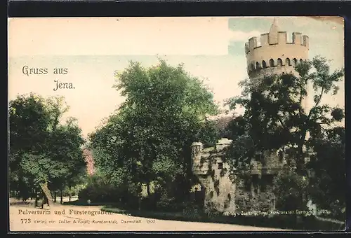 AK Jena, Pulverturm und Fürstengraben