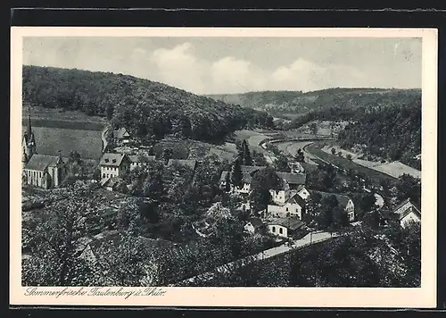 AK Tautenburg /Th., Gesamtansicht aus der Vogelschau
