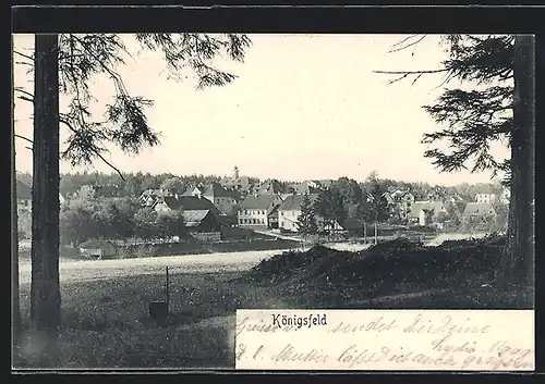 AK Königsfeld /Baden, Ortsansicht aus der Ferne