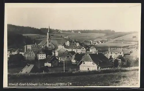 AK Schönwald /Schwarzw., Gesamtansicht von oben