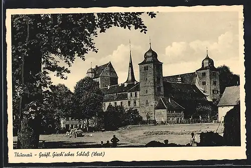 AK Thurnau, Gräfl. Giech`sches Schloss von Westen