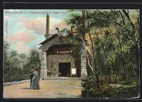 AK Thale, Walpurgishalle am Hexentanzplatz im Harz