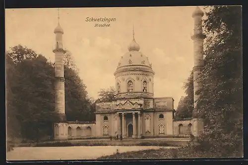 AK Schwetzingen, Sicht auf die Moschee