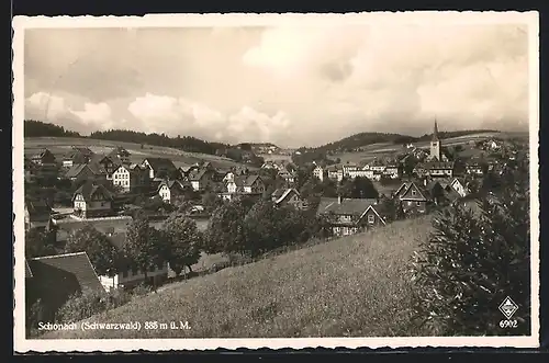 AK Schonach /Schwarzwald, Teilansicht