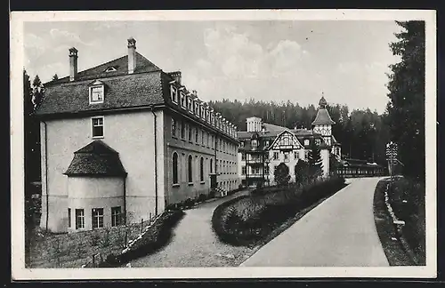 AK Villingen, Mutterhaus Maria Tann, Strassenfront