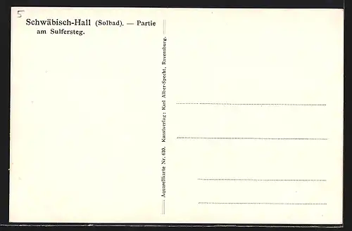 AK Schwäb. Hall, Partie am Sulfersteg