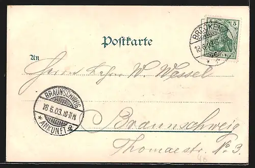 AK Brocken / Harz, Brockenhaus und Turm