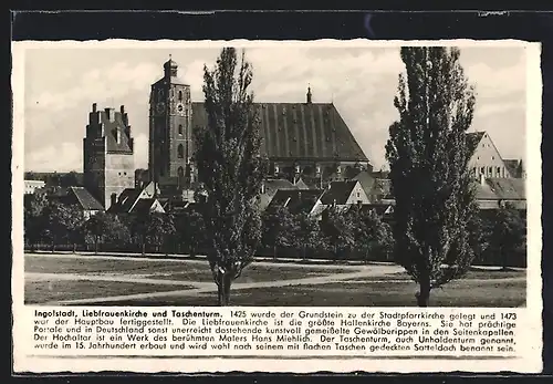 AK Ingolstadt, Liebfrauenkirche und Taschenturm