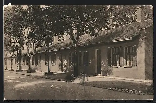 AK Lechfeld /Truppenlager, Ansicht der Offiziersbaracken