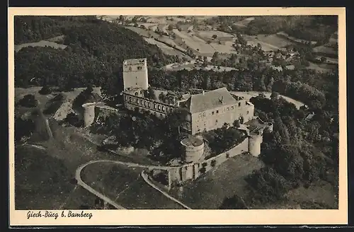 AK Schesslitz b. Bamberg, Blick zur Burg Giech