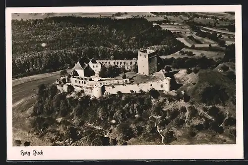 AK Schesslitz, Fliegeraufnahme der Burg Giech