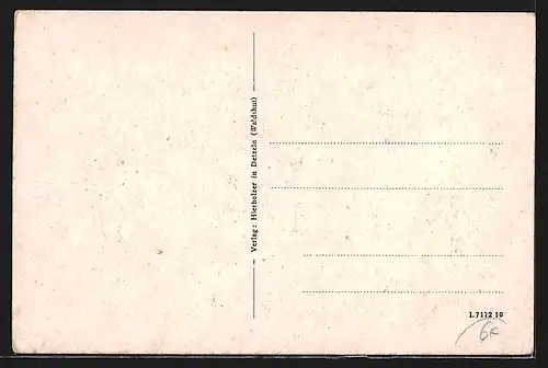 AK Detzeln im Steinatal, Ortsansicht aus der Ferne