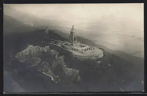 AK Kyffhäuser, Kyffhäuser-Denkmal, Fliegeraufnahme