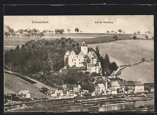 AK Schweinfurt, Teilansicht mit Schloss Meinberg