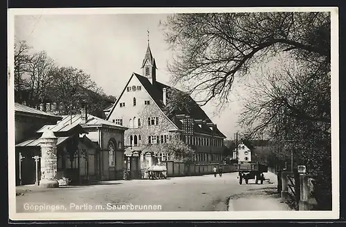 AK Göppingen, Partie mit Sauerbrunnen