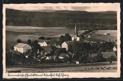 AK Rosenthal, Blick auf die Stadt mit Kirche