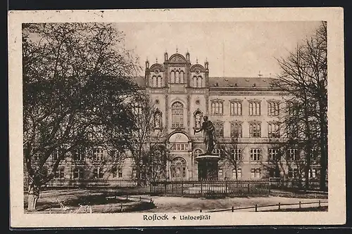 AK Rostock, Universität mit Denkmal