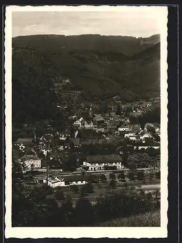 AK Oppenau /Schwarzwald, Teilansicht mit Kirche