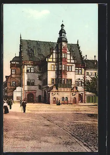AK Schweinfurt, Blick zur Rathaus