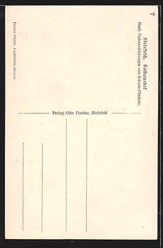 Künstler-AK Bielefeld, Rathaushof