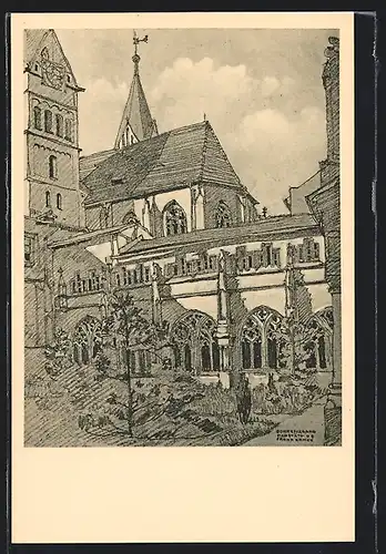 Künstler-AK Eichstätt, Domkreuzgang