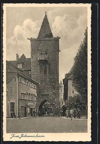 AK Jena, Johannisturm mit Bäckerei