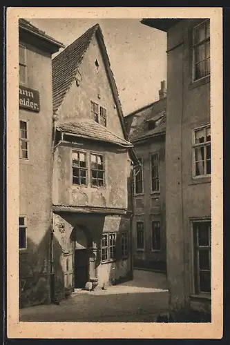 AK Jena, Altes Haus in der Schlossgasse