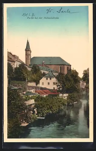 AK Hof i. B., Partie bei der Michaelskirche