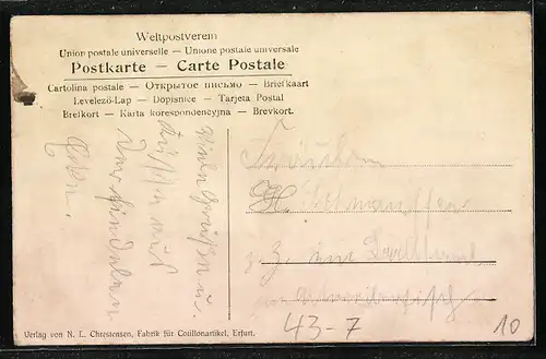 Lithographie Kavalier bitte Dame zum Tanz