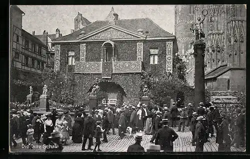 AK Nürnberg, 8. Deutsches Sängerbundesfest 28. Juli 1912, Die alte Schau