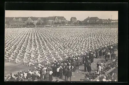 AK Leipzig, 1. Deutsches Arbeiter-Turn und Sportfest 1922, Freiluftübung