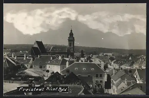 AK Rust, Ortsansicht mit Kirche