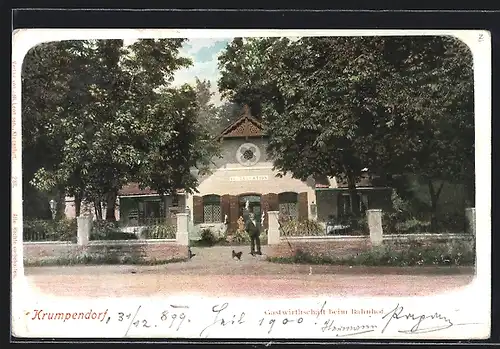AK Krumpendorf, Gasthaus beim bahnhof