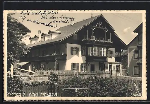 AK Fulpmes, Villa Troger im Sonnenschein