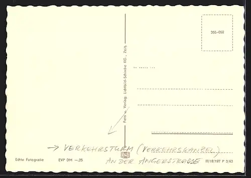 AK Erfurt, Verkehrsturm an der Angerstrasse, HO-Warenhaus