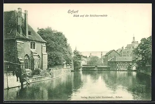 AK Erfurt, Blick auf die Schlösserbrücke