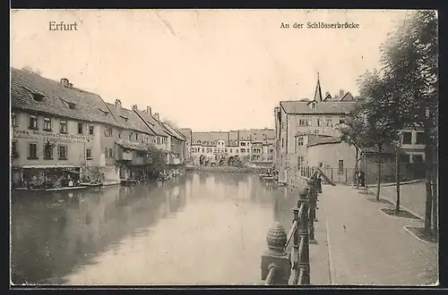 AK Erfurt, Partie an der Schlösserbrücke